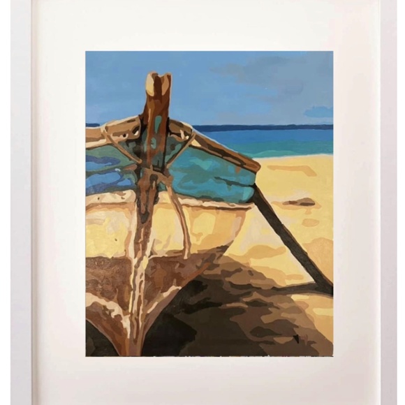 Unframed 16x20 Thai Life Acrylic Painting 2022 - Picture 4 of 4